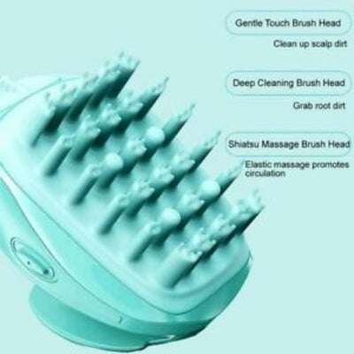 Electric Scalp Massager Head Hair Neck Body Care Shampoo Comb Brush Vibrating CA