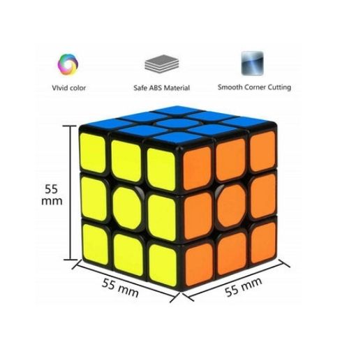 Magic Cube 3x3x3 Super Smooth Fast Speed Puzzle Pressure Reliever Toys for Kids