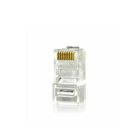 RJ45 Ends Cat 5E Ethernet Cable Connectors Modular Plugs Crimp Lot Crystal Head