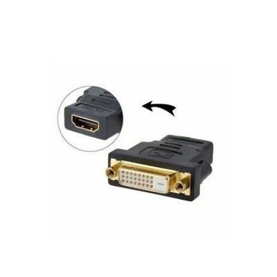 HDMI Female DVI DVI-D Female F/F Adapter Adaptor 24+1 LCD HDTV DVD New