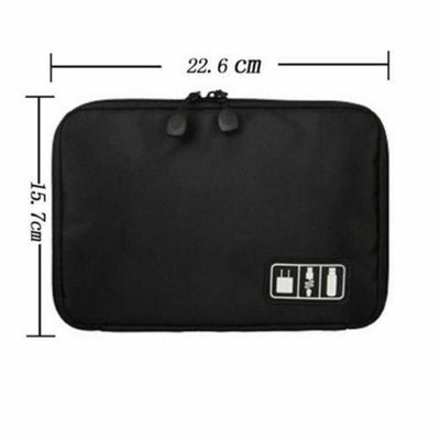 USB Drive Organizer Quality Bag Portable Insert Case Electronic (9.5 x 7 inch)