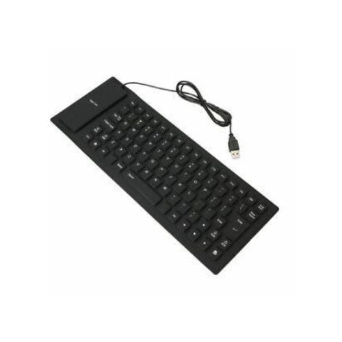 Waterproof Silicone Keyboard Foldable Flexible USB Mini Dustproof dirt Proof