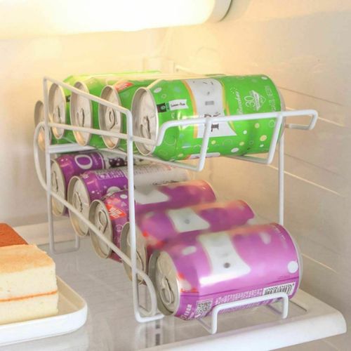 Can Dispenser Rack Holder Kitchen Storage Fridge Organiser Cupboard Pantry Shelf