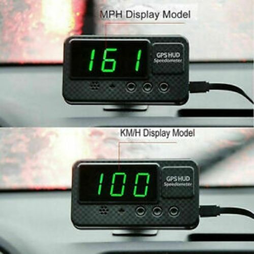 Universal GPS HUD Digital Head Up Display Car Speedometer Speed Warning Alarm CA