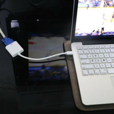 Mini DisplayPort DP To VGA Adapter Cable Connector for Projector/Laptop/Monitor