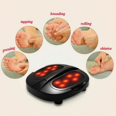 Power Legs Vibration Plate Foot Massager Platform with Rotating Acupressure Head