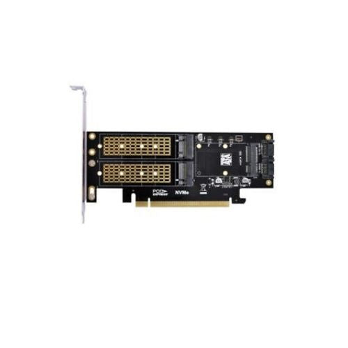 PCI Express PCI-E 3.0 Dual SATA to NGFF NVME MSATA M-Key B/M-Key Adapter 3in1