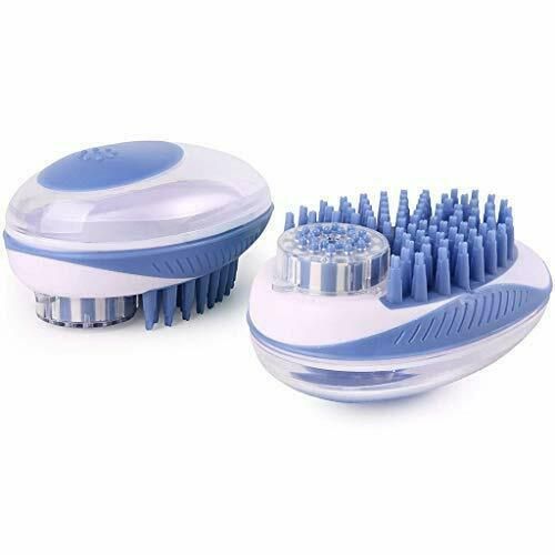 2 in 1 Pet Soft Brush Bath Fur Massage Brush Shampoo Dispenser Massaging Washing