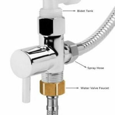 Handheld Bidet Toilet Sprayer Stainless Steel Bathroom Self Cleaning Spray Tool