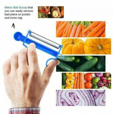 Kitchen Magic 3pcs/Set Peeler Trio Slicer Shredder Julienne Fruit Cutter Tools