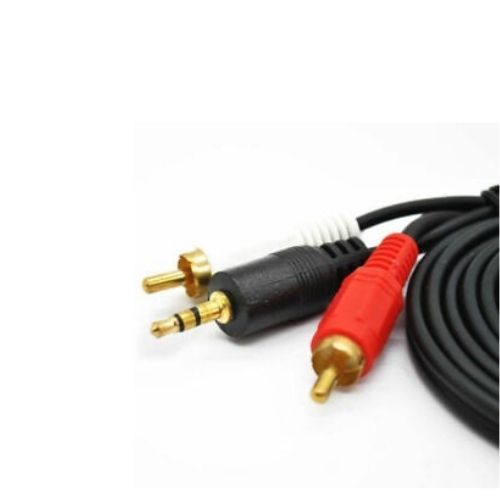 10Ft 3.5MM Male to 2 RCA Male Stereo Audio Converter Cable New