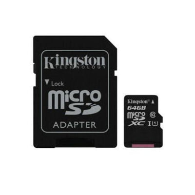 Kingston 64GB Micro SD Memory Card 64G SDHC Class 10 UHS-I TF w/ SD Adapter