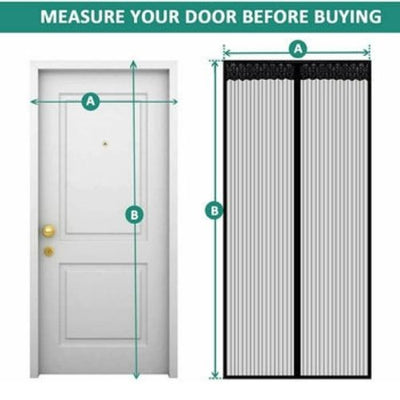Magnetic Door Mesh Net for Mosquito and insects Magic, Curtain Pet and Kid Entry
