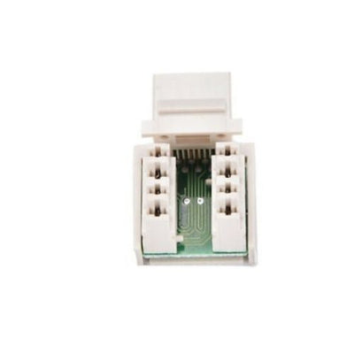 Keystone Jack Cat5e White Network Ethernet 110 Punchdown 8P8C RJ45