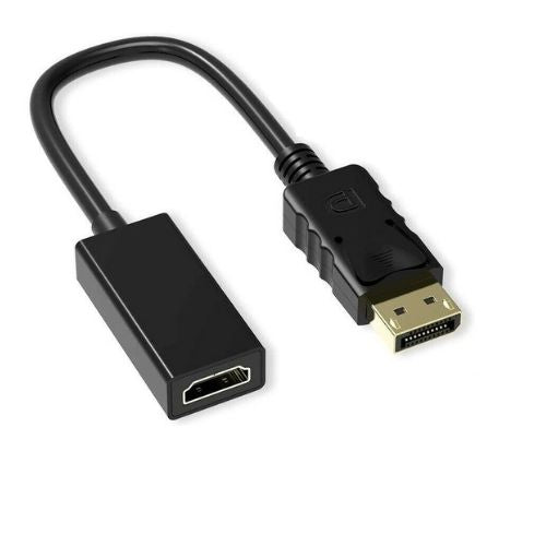 4K DisplayPort to HDMI Cable (DP) Male to Female  Adapter Audio Video Converter