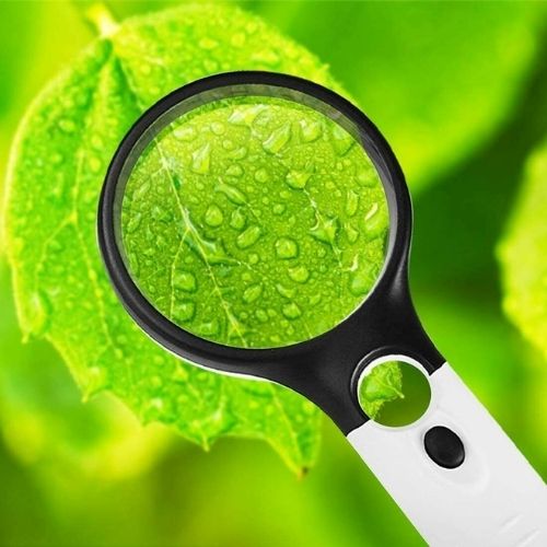 45X Handheld Magnifying Glass with 3 LED Light Magnifier Jewelry Loupe Lens CA