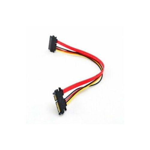 12IN Male to Female 7+15 Pin Serial ATA SATA Data Power Combo Extension Cable