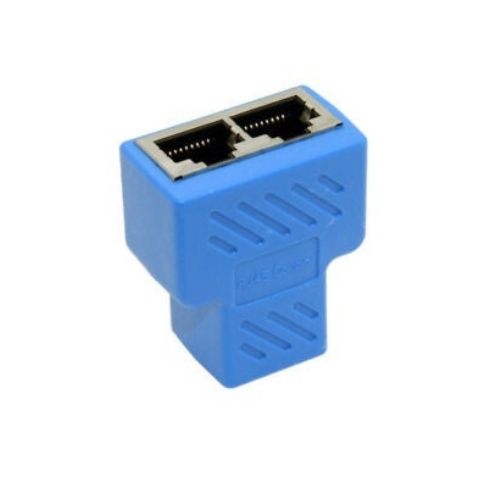 Network Splitter Ethernet Cable 1 to 2 Y Adapter RJ45 CAT5e CAT 6 LAN Switch