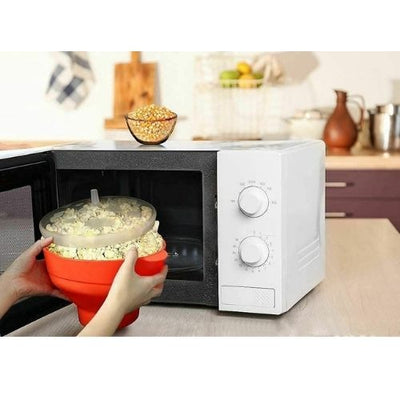 Popcorn Popper Maker Microwave Silicone Collapsible Bowl Container Kitchen Tool