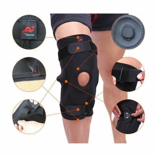 Adjustable Double Metal and Hinged Knee Brace Support Protection Arthritis Sport
