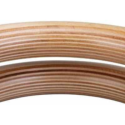 Wooden Gymnastic Ring with Adjustable Straps for Men Home Gym Full Body Workout