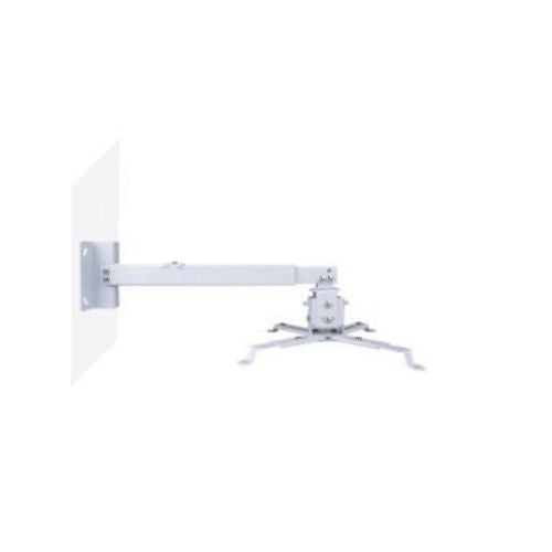 WHITE Steel Projector Ceiling Mount Bracket LCD DLP Extendable Adjustable 44lbs