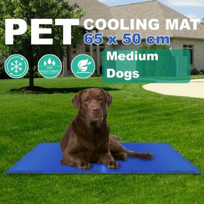 Gel Cooling Mat Dog Cat Pet Cool Pad Summer Hot Weather Bed Cushion Indoor