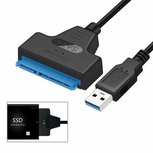 USB 3.0 Sata cable cord converter 2.5 Hard  Driver cable to USB converter Black