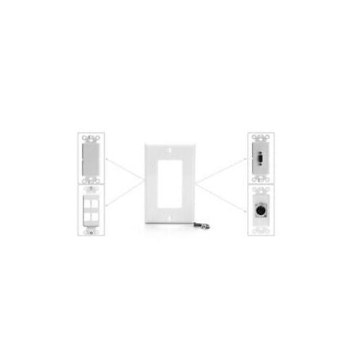 Single Gang Receptacle Decorator Wall Plate