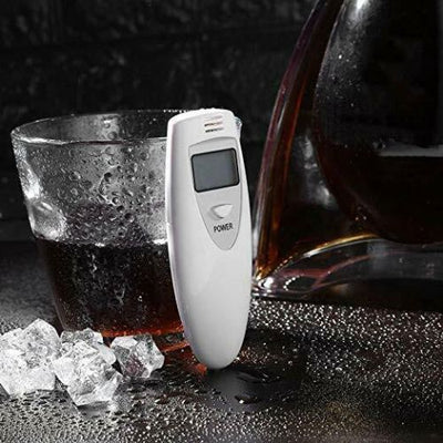 2Pcs New Mini Digital LCD Alcohol Breath Tester Breathalyzer Police Accurate CA