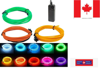 New 5M/16.5ft Led Flexible Soft Tube Wire Lights Neon Glowing Rope Strip Light