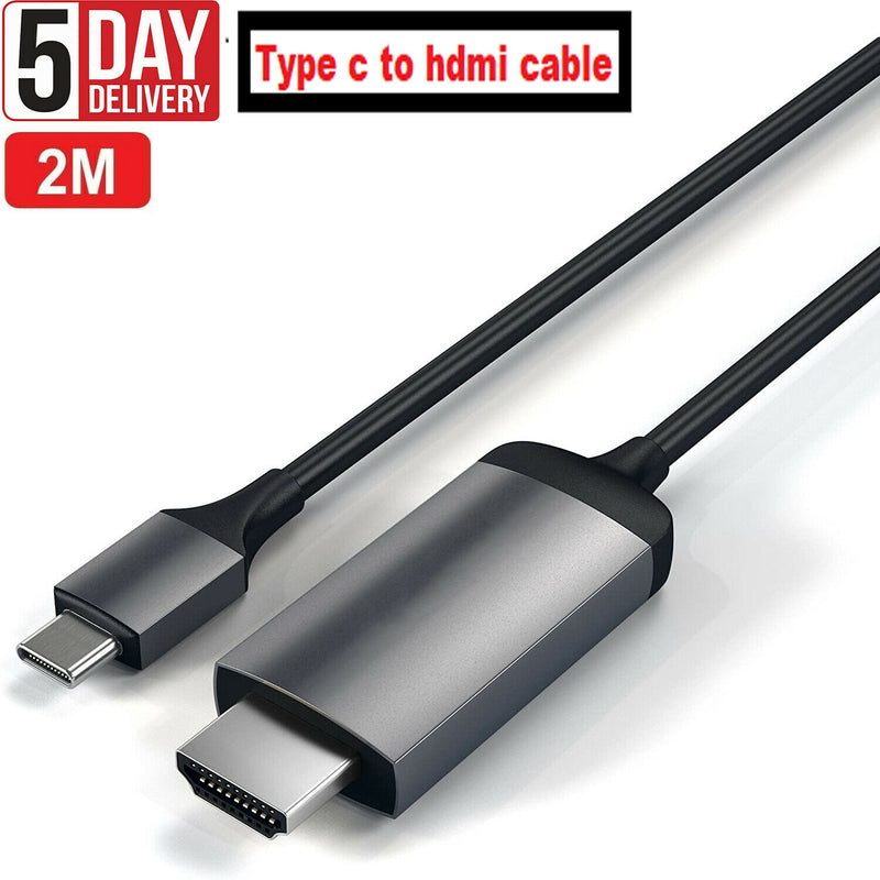 Type-C HDMI Cable 4K USB C to HDMI Compatible with MacBook Samsung S9 S10 Dell