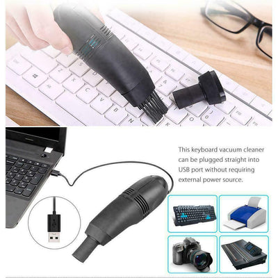 Mini Computer Vacuum USB Keyboard Cleaner PC Laptop Brush Dust Cleaning Kits