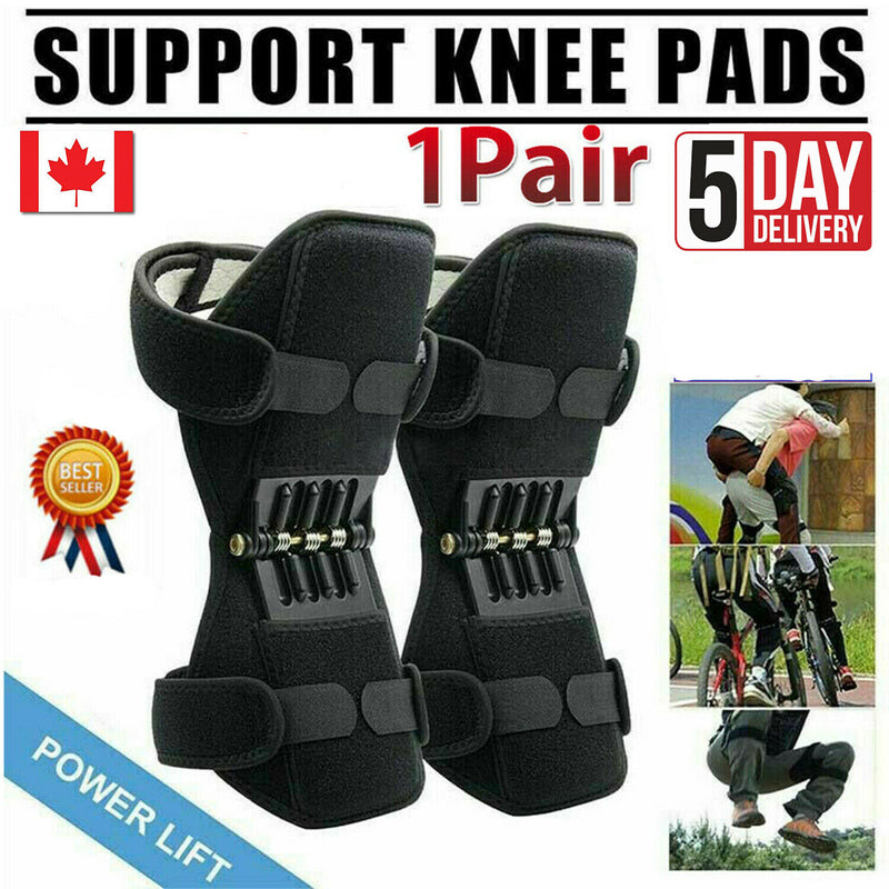 2PCS Power Spring Knee Pads brace Leg Support Rebound Lift Stabilizer Joint New