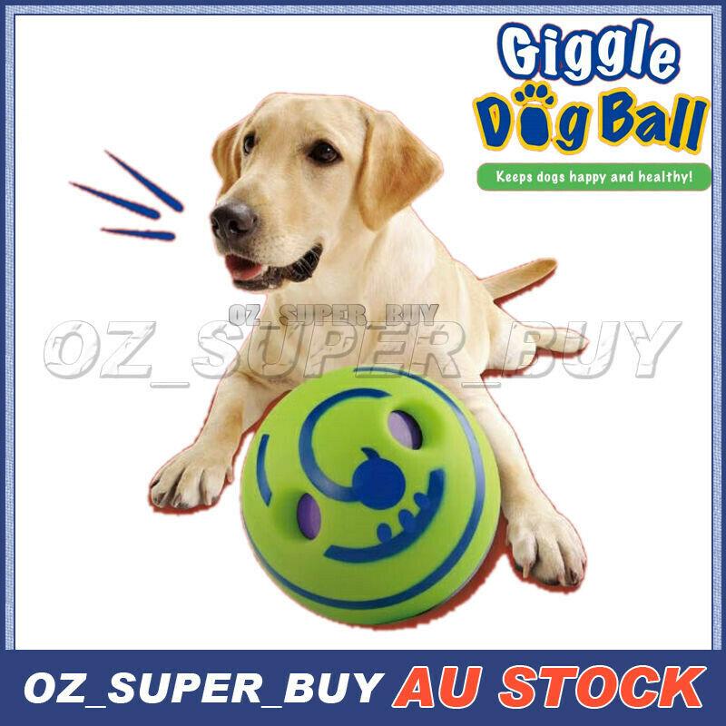 Wobble Wag Giggle Ball Dog Doggy Engoy Play Ball Rolling Shaken With Funny Sound
