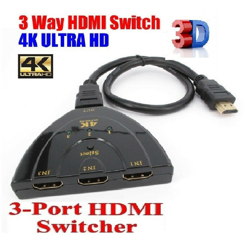 NEW 1080P HDMI Screen Spliter Adapter Switch for HD Plasm/LED/LCD TV Projector