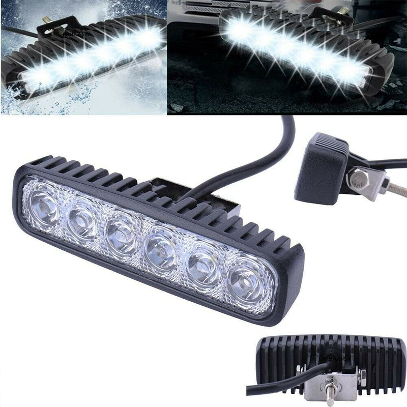 2X 36W Slim Led Light Bar Spot Flood Motorcycle ATV 4x4 WD Bumper Backup Pods