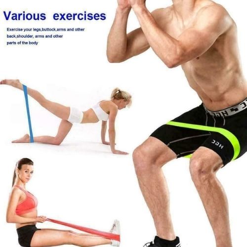 Resistance Loop Bands Set of 5 Exercise Yoga Fitness Crossfit Training,Yoga CA