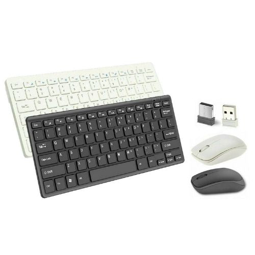 Wireless Keyboard and Mouse Combo Set Optical Mouse for PC Laptop with Receiver