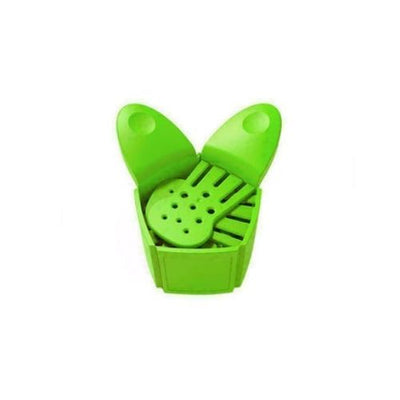 Foldable Strainer Adjustable Pan Pot Side Water Drainer Kitchen Clip-on Colander