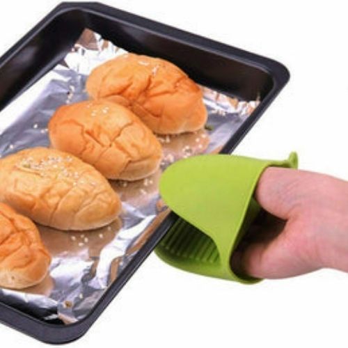 Silicone Heat Resistant Gloves Clips Insulation Non Stick Bowl Holder Baking CA