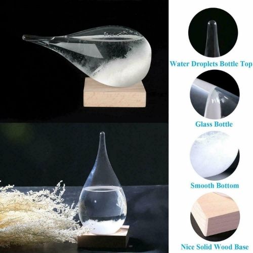 Storm Glass Weather Forecaster Station Crystal Glass Bottle Predict Gift Decor