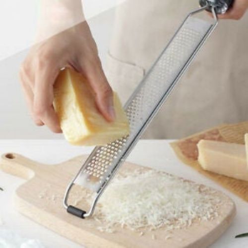 Wide Citrus Lemon and Kitchen Vegetable Grater Zester 18/8 Stainless Steel