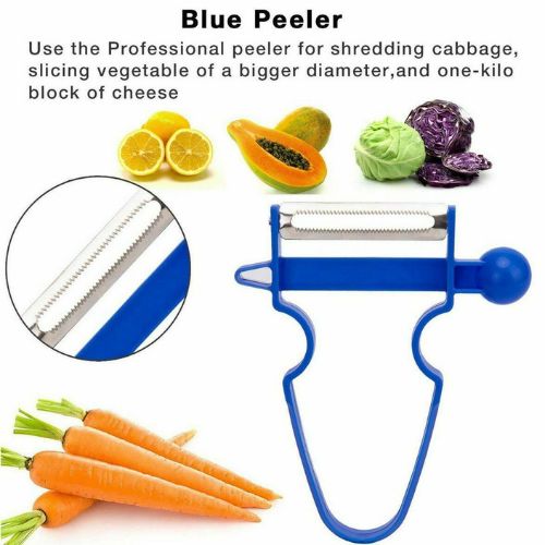 Kitchen Magic 3pcs/Set Peeler Trio Slicer Shredder Julienne Fruit Cutter Tools