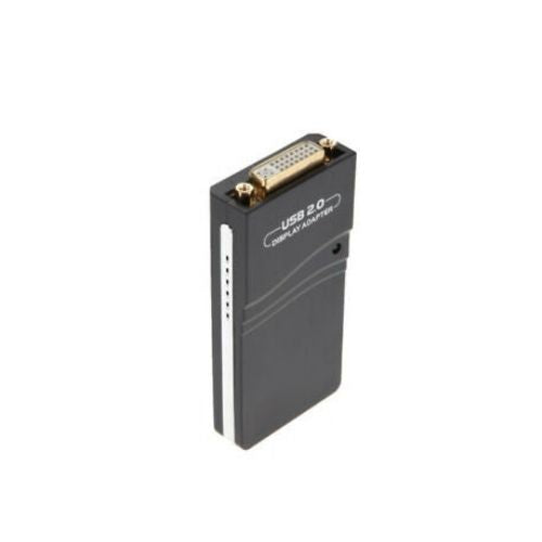 USB 2.0 VIDEO CARD EXTERNAL GRAPHIC ADAPTER DVI VGA HDMI MONITION EXTEND CLONE