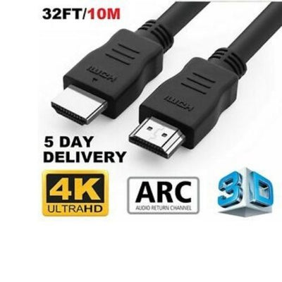 Premium HDMI Cable v2.0 Ultra HD 4K 2160p 1080p 3D High Speed Ethernet (16-32ft)