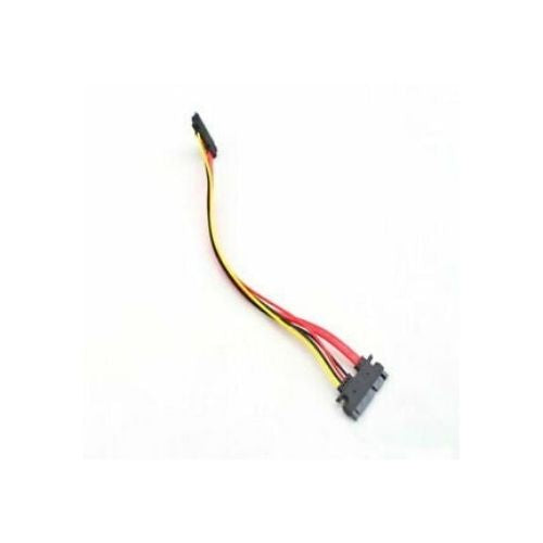 12IN Male to Female 7+15 Pin Serial ATA SATA Data Power Combo Extension Cable