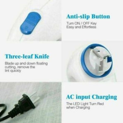 Electric Sweaters Lint Shaver Pill Fluff Remover Fabric Fuzz Hair Ball Trimmer