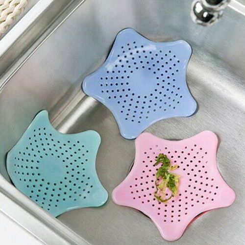 SILICONE SINK STRAINER Kitchen Bath Waste Drain Plug Filter Drain Basin Stopper