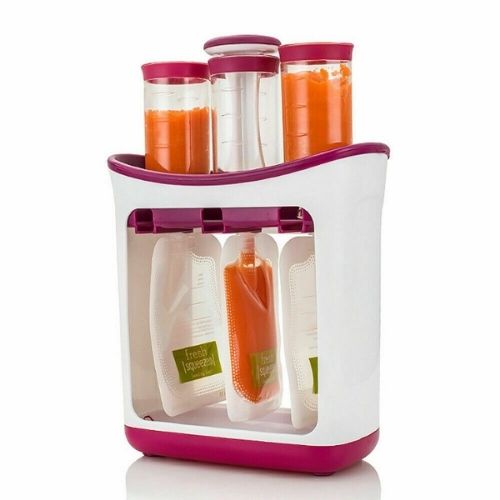 Squeeze Station with Storage Bags Infant Baby Fresh Fruit Juice Food Maker home